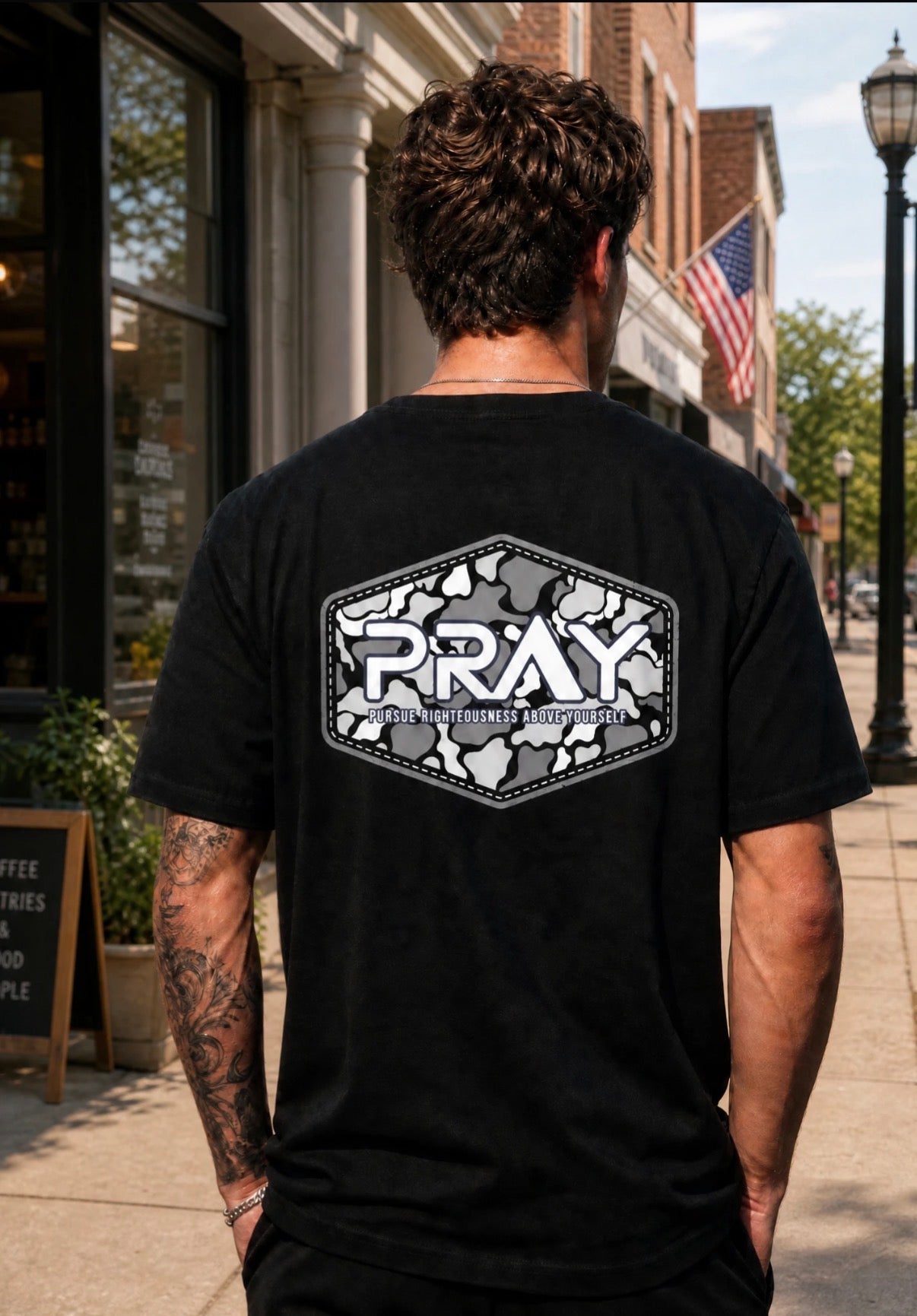 Duck Camo PRAY Tee