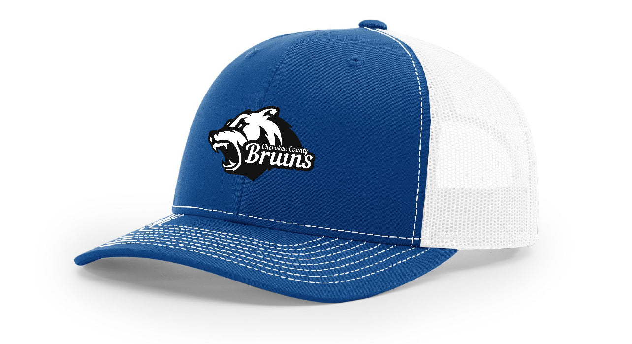 Royal/White Embroidered Hat