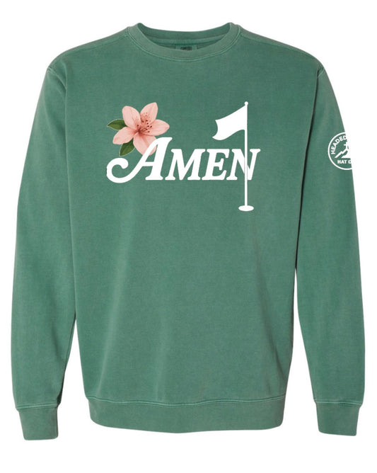 Green Amen Crewneck