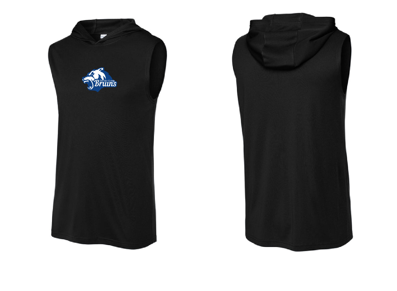 Bruins Sleeveless Performance Hooded Shirt (Front Logo)