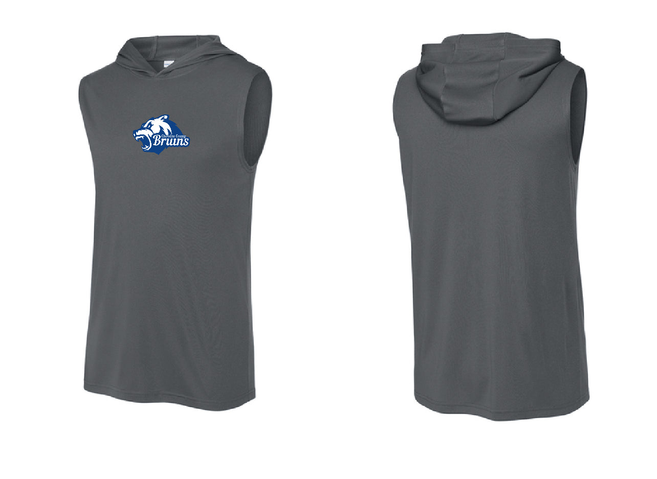 Bruins Sleeveless Performance Hooded Shirt (Front Logo)