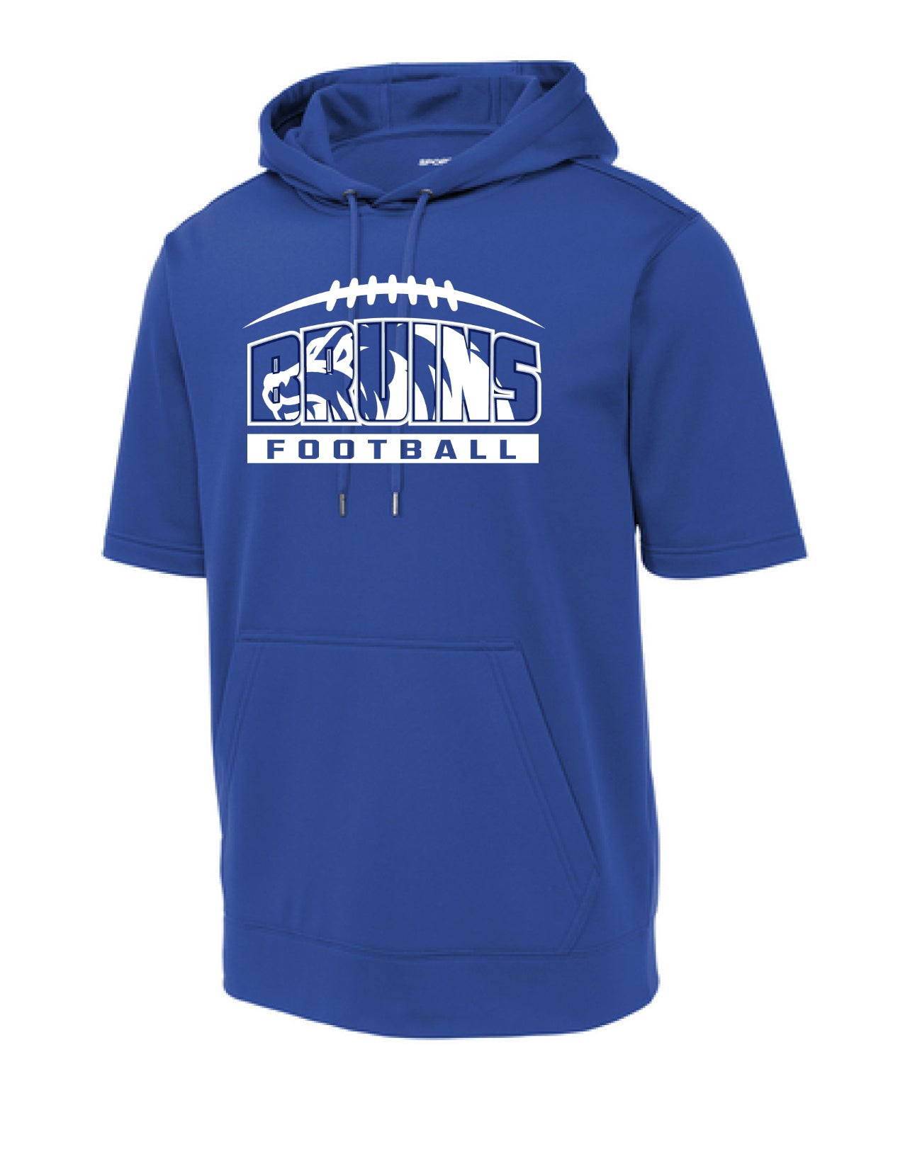 Bruins Football Sport Wick Fleece Short Sleeve Hoodie