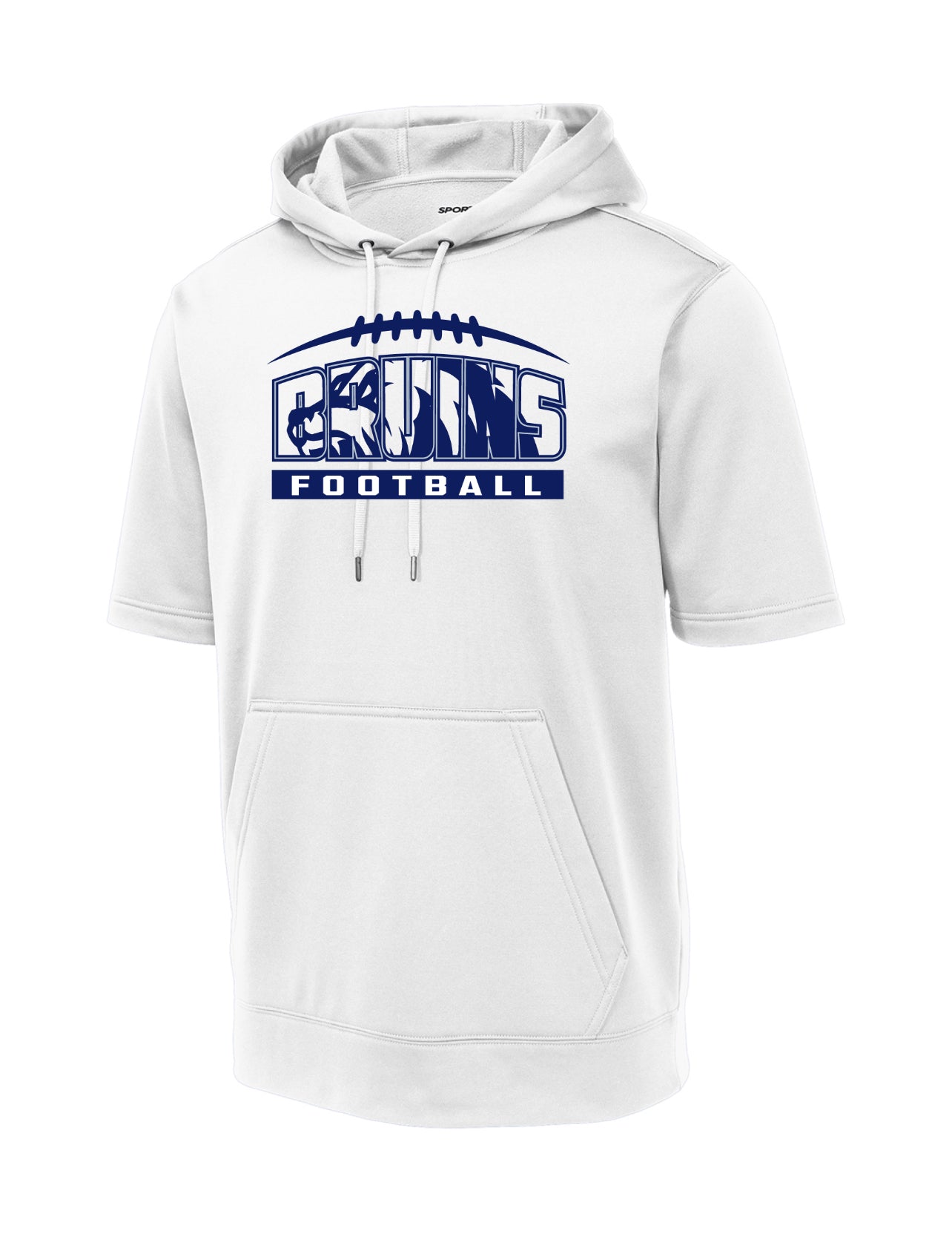 Bruins Football Sport Wick Fleece Short Sleeve Hoodie